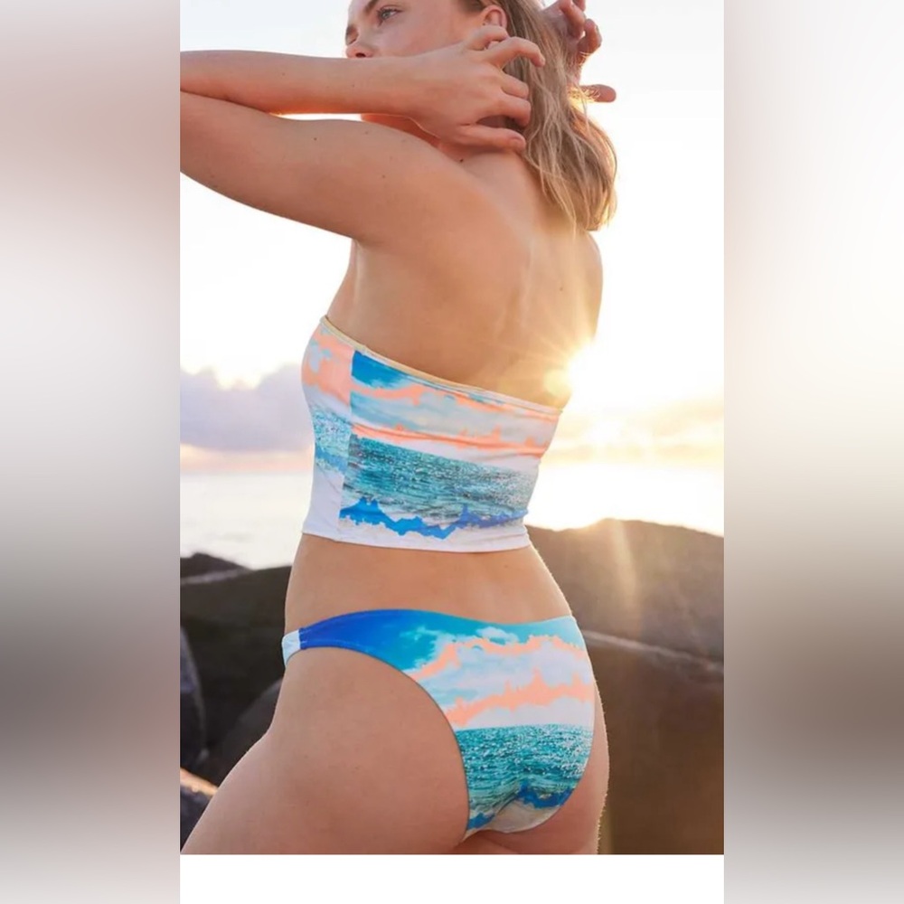 Aerie Longline Bandeau Bikini Set
Size S